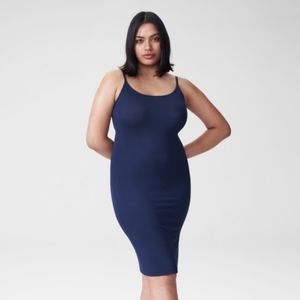 universal standard Foundation Cami Dress, Navy XS